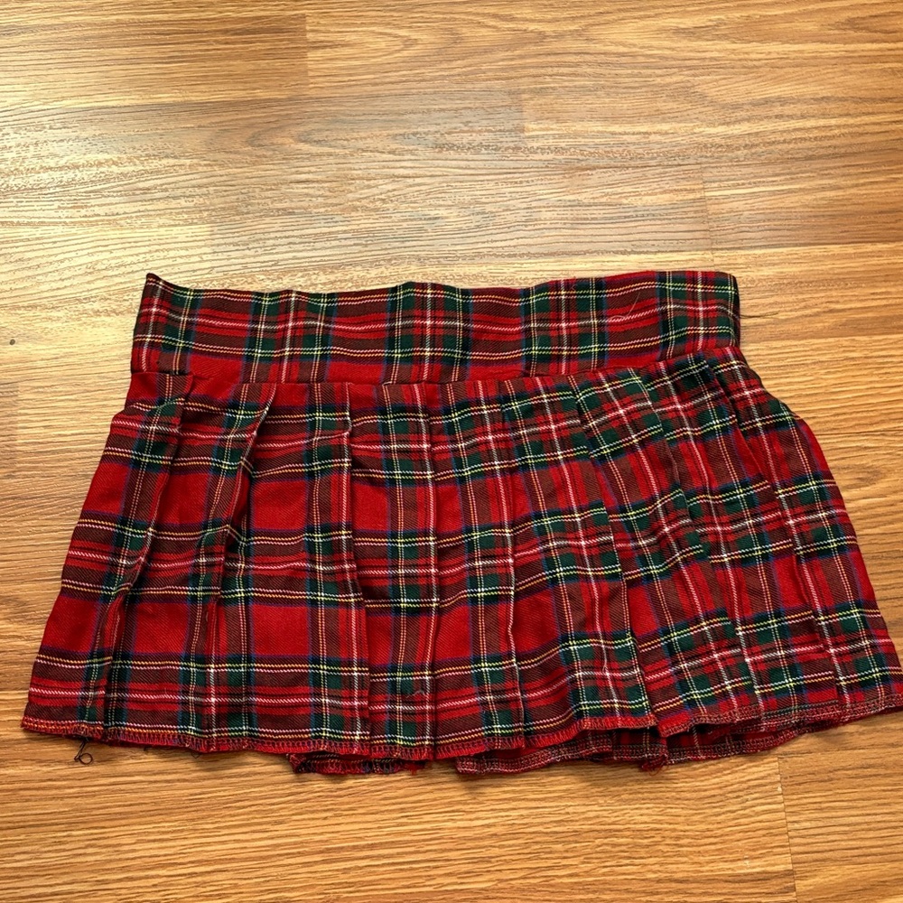 Plaid Red Women's Skirt